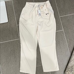BB Dakota by Steve Madden Cream Trousers